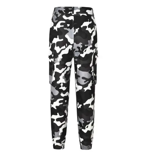Womens Fashion Personality Camo Cargo Trousers Casual Pants Ladies Military  Army Combat Camouflage Jeans Without Belt|Pants & Capris| - AliExpress