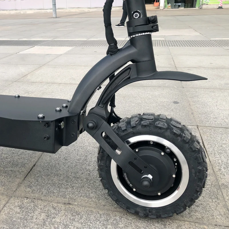 Janobike 11 дюймов внедорожный двухприводный электрический скутер 60 в/3600 Вт Мощный складной дорожный Электрический мотоцикл скутер для взрослых