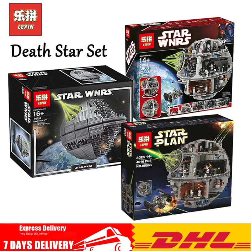 

Lepin Death Star 05026 05035 05063 Blocks Bricks Educational DIY Toys for children Gifts Compatible LegoINGlys 10143 10188 75159