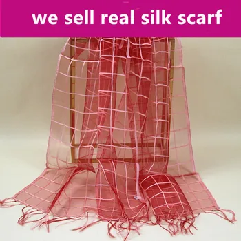 

#S151,100% silk scarf women ORGANZA,color:AS PICTURES,55*180cm