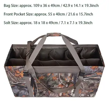 

Outdoor Hunting Mountain Tactical Shoulder Bag Leaf Camouflage with Adjustable Shoulder Strap Bag Duck Bag 16 Grid Hand Bag