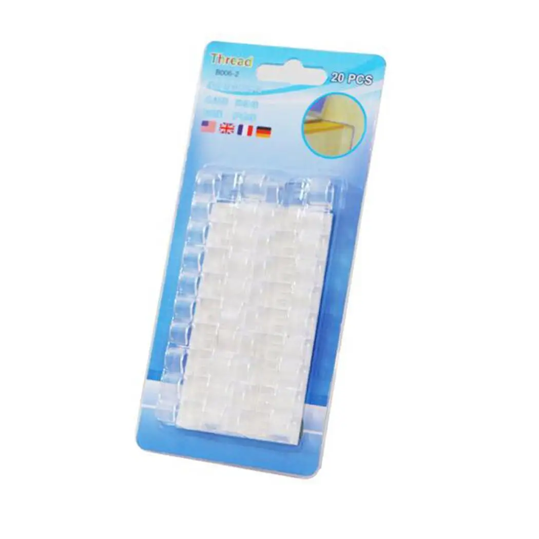 

20 pcs Cable Line Buckle Wire Organizer About 7mm White, Yellow, Transparent Storage Cable Clamp