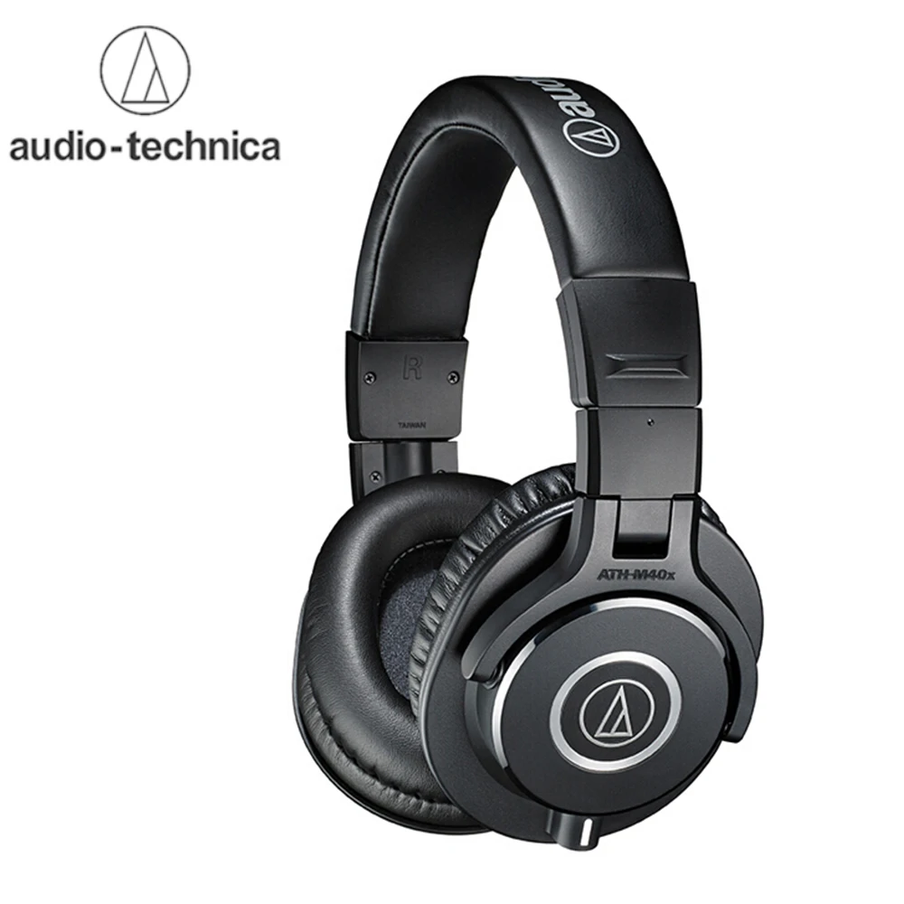 Профессиональные мониторные наушники Audio Technica складные Hi Fi с отсоединяемыми
