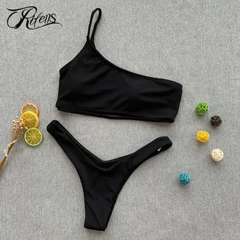 

Urifens Summer Biquinis Sexy Beach Swimwear Women Thong Bikini Set 2019 Bandage Black Swimsuit Femme Push Up Bathing Suit LCN22