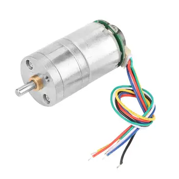 

12V GM25-310 DC Encoder Gear Motor Metal Speed Reduction Motor Electric Micro Gear Wheel Screws Mounting Bracket Coupling Kit