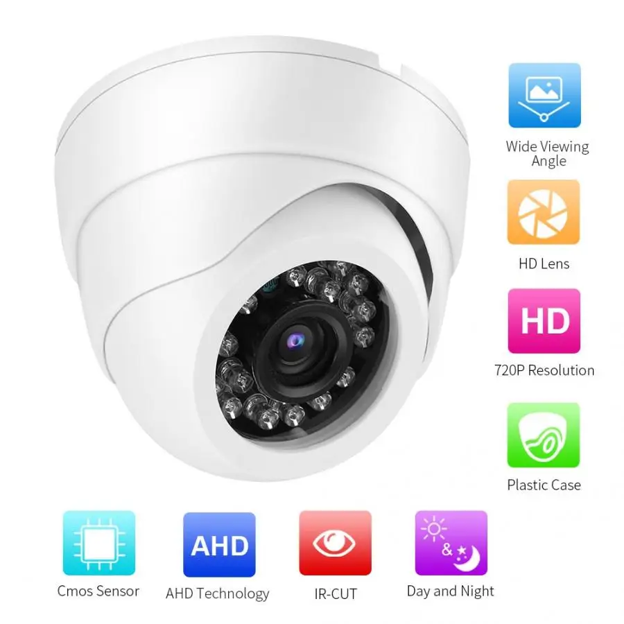 Ip камера AHD 720P купольная инфракрасная видеонаблюдения с ночным видением