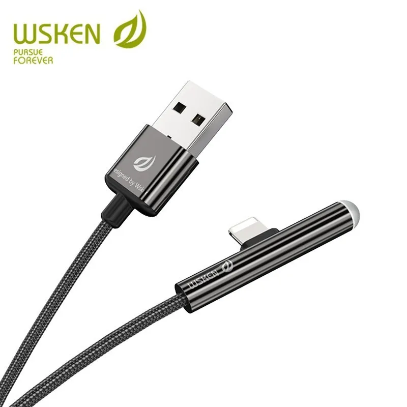 

Wsken USB Charging cable For Ipad Lightning cable 2.4A Fast Charging Data cord For Iphone Xs X 7 6s 5 s 8 pin Mobile Game Cables