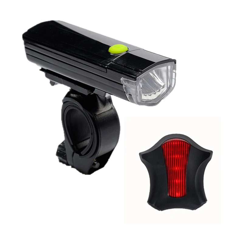 

1 * Bike Front Lamp+1 * Bike Taillight LED Bicycle Light Battery Operated Rear Front Lamp Taillight Cycling Equipment