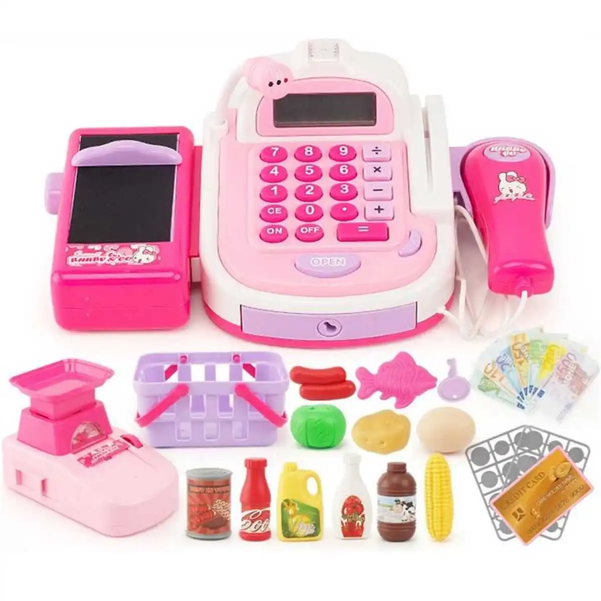 Mini Plastic Simulated Supermarket Checkout Counter Role Kids Cash Register  Cashier Pretend Play Children Early Educational Toy - AliExpress Toys &  Hobbies