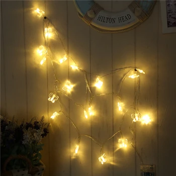 

Fairy Lightsfairy lightsButterfly String Light 1.5M-10M,10L/20L/40L/96L,3AA/31V US/EU Room Weding Party Wall Window Home Decoration Children Night Lamp