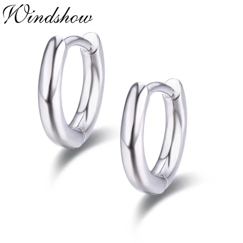 

Cute 925 Sterling Silver Cylinder Circles Small Loop Huggie Hoop Earrings For Women Jewelry Kids Baby Toddler Girls Arose Aretes