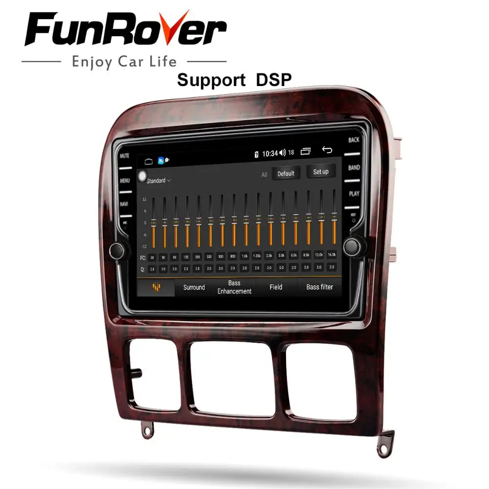 Perfect Funrover 8 core android9.0 2din car radio multimedia dvd gps player For Mercedes Benz S Class W220 W215 S280 S320 S350 S400 S500 4