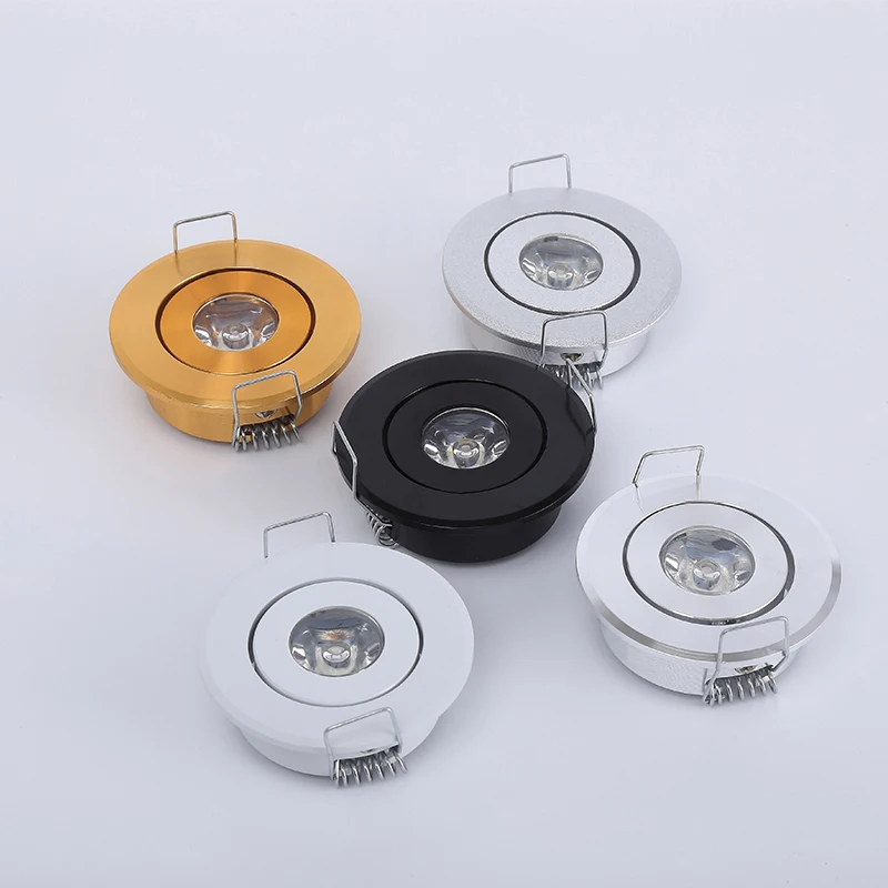 Приглушаемая круглая миниатюрная Встраиваемая потолочная лампа 3 Вт мощный