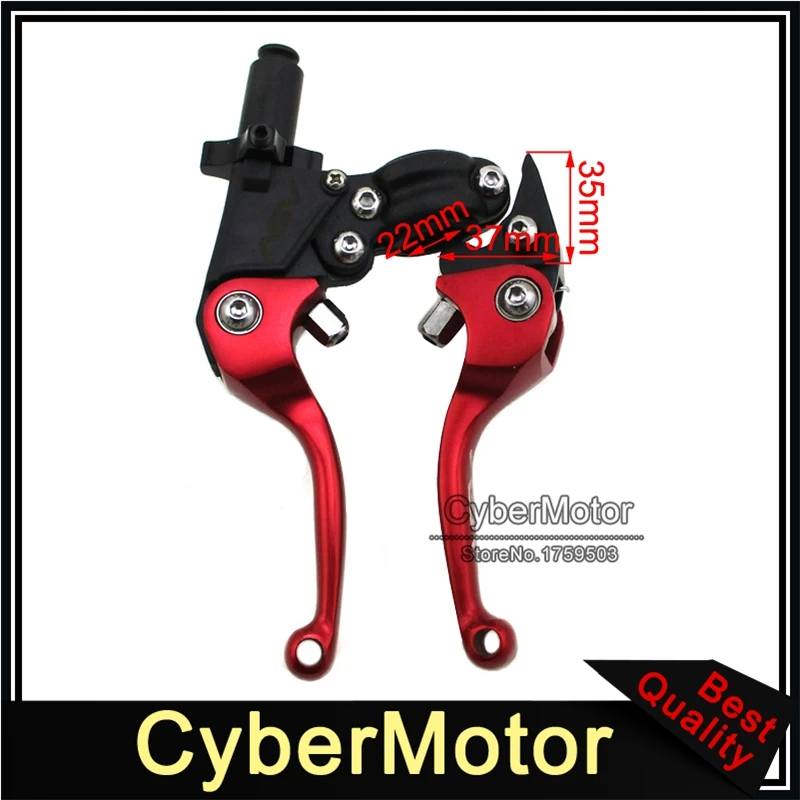 Красный тормозной рычаг сцепления ASV для Honda CRF XR YZF RMZ KLX KX внедорожный мотоцикл 50cc