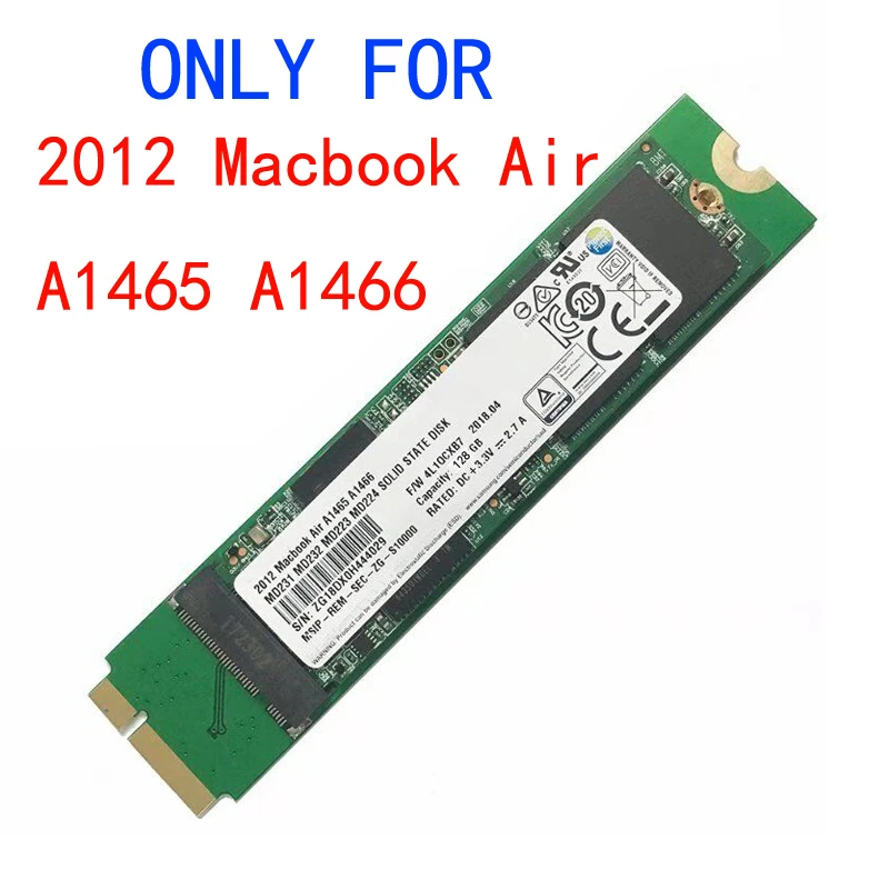 Скидка Новый 128 ГБ 256 512 1 ТБ SSD для 2012 Macbook Air A1465 A1466 Md231 Md232 Md223 Md224 твердотельный накопитель MAC SSD