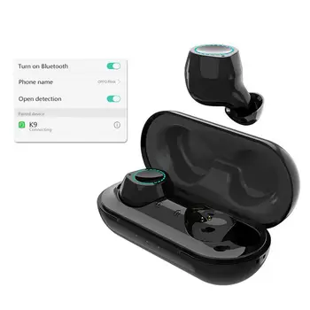 

New Arrival K9 TWS Wireless Charging Ear Fashion Sports earphones Bluetooth 5.0 Headset For All Smartphone Drop Shipping