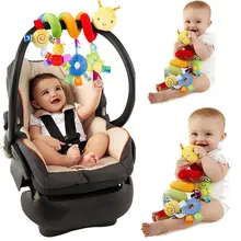 Bebé chico actividad bonita espiral cuna cochecito asiento de coche viaje juguetes colgantes sonajero de juguete para bebés colorido