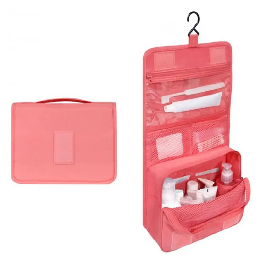 النساء السفر أكياس التجميل شنقا غسل منظم حقيبة الماكياج الحمام غسل أدوات الزينة أطقم تخزين أكياس حافظة للمكياج يد