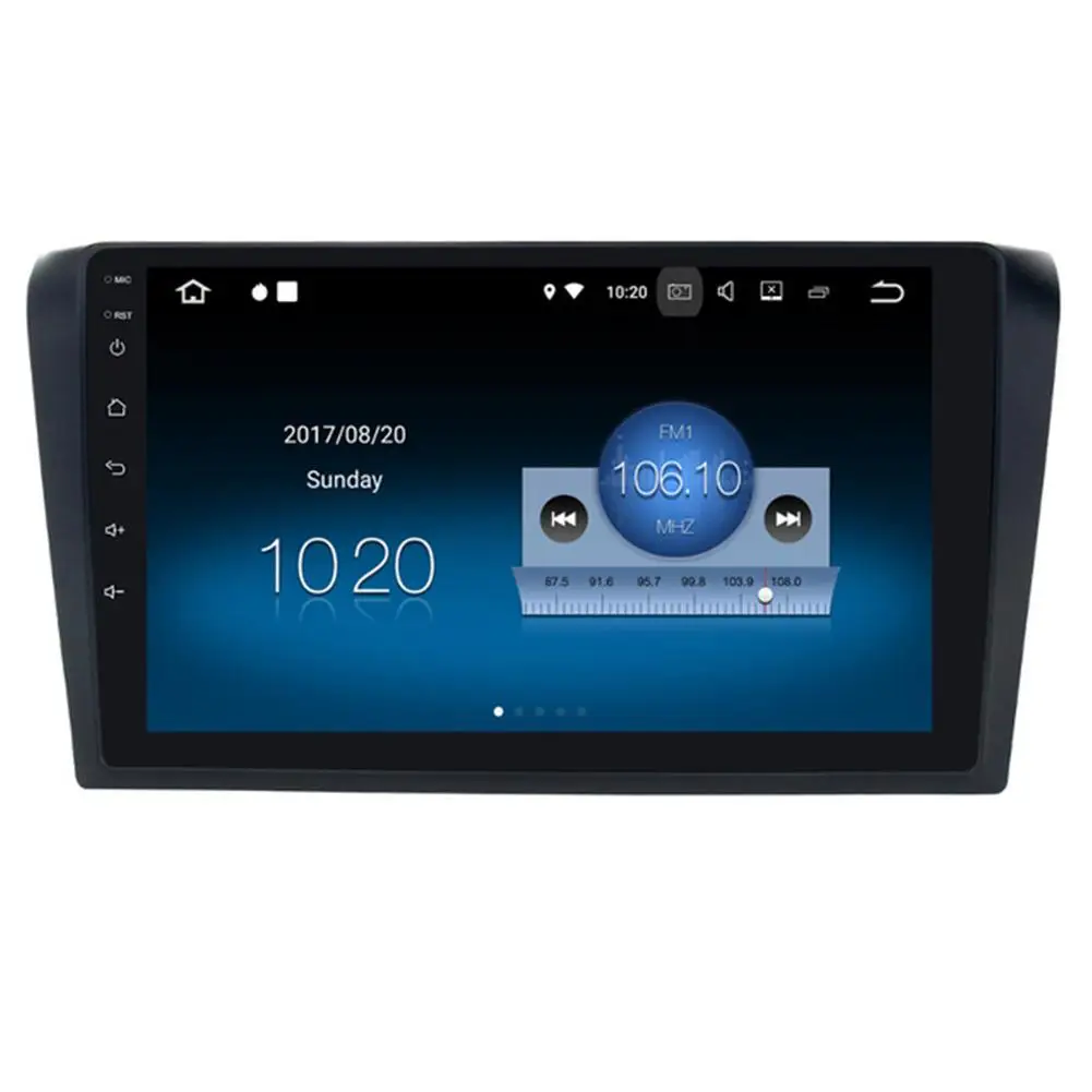

9in 1Din Car Radio Stereo Multimedia Play GPS DVD Player Android 8.0 Wifi Bluetooth USB FM Audio camera for Mazda 3 2006-2012