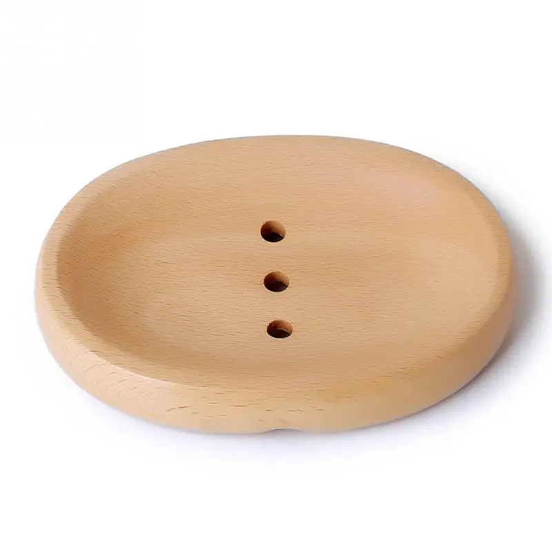 

Wooden Bamboo Soap Dish Wooden Soap Tray Holder Storage Soap Rack Plate Box Container for Bath Shower Plate Bathroom