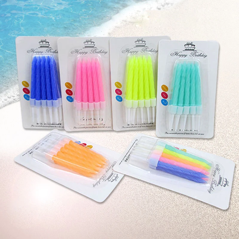 

100box Child Birthday Cake Decorative Candle Festive Supplies Thread Candles Romantic Party Candles Wedding Decoration Wholesale