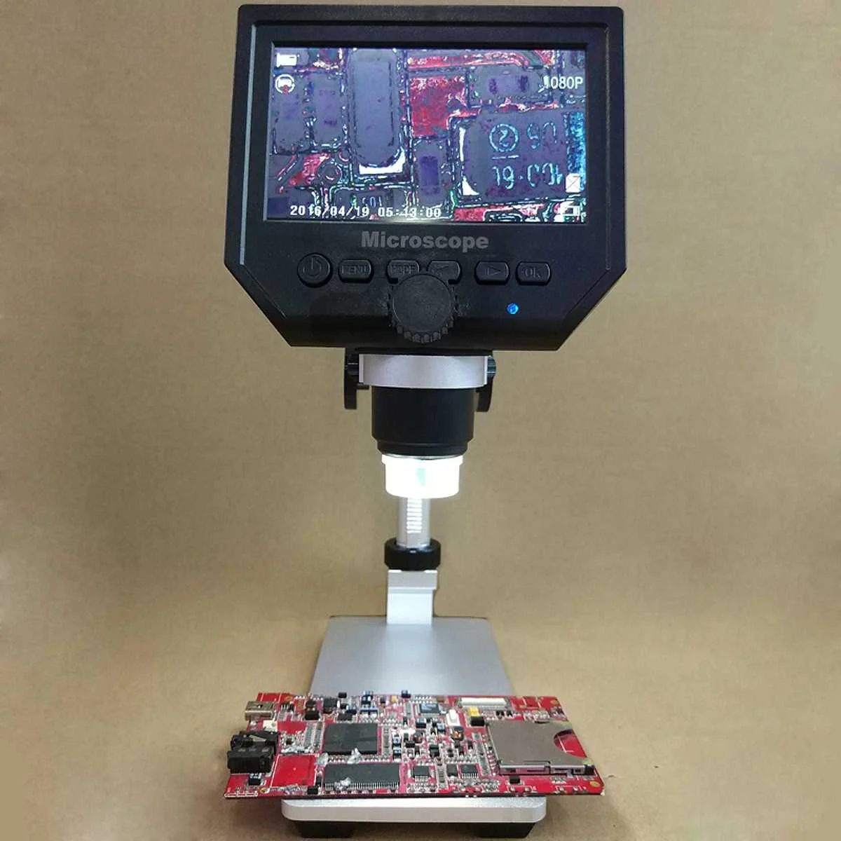  Upgrade Version Mustool 3.6MP G600 Digital 600X 4.3inch HD LCD Display Microscope Continuous Magnif