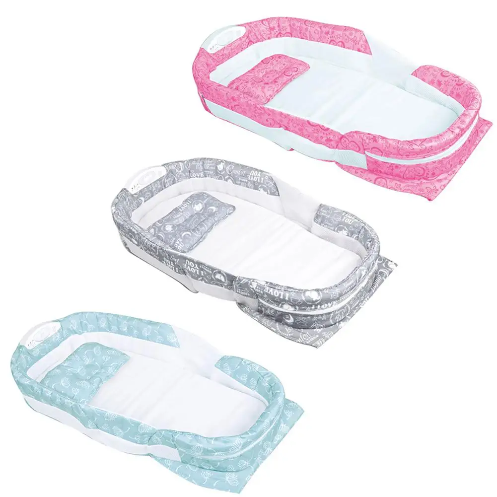 

Baby Bed Portable Folding Bionic Bed Multifunctional Music Night Light Mattress