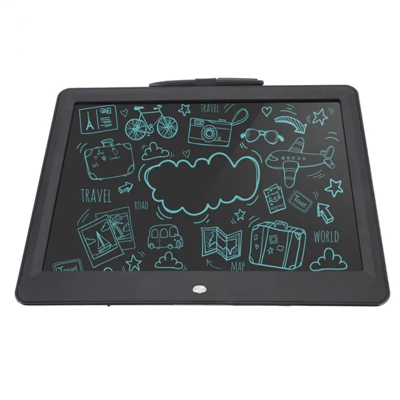 

15" Portable Writing Tablet Gifts LCD Screen Handwriting Pads Drawing Toys Board Lock key With Stylus Pen For Kids Office