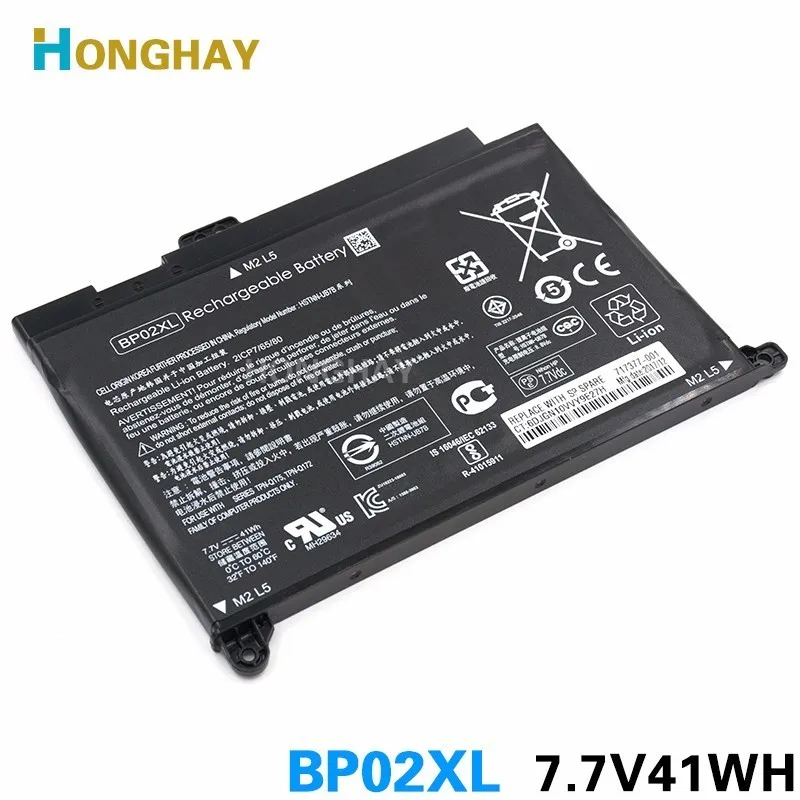 HONGHAY 41wh 5150mAh лаптоп с Батарея BP02XL для hp павильон ПК 15 15-AU 849909-850 849569-421 HSTNN-LB7H BP02041XL HSTNN-UB7B