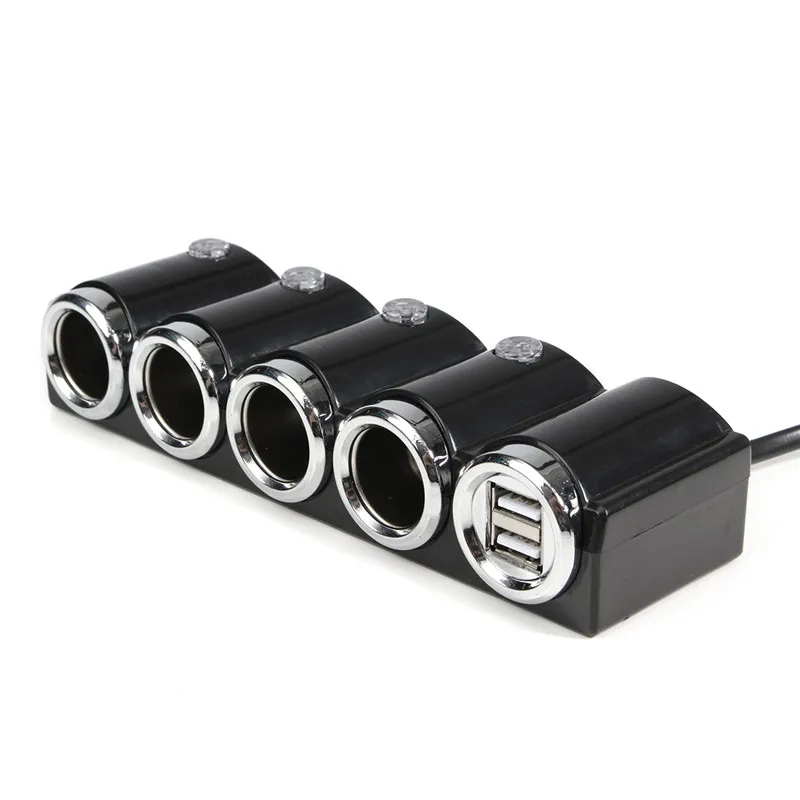 120W 12V USB 4 способ розетка для автомобильного прикуривателя Разветвитель Зарядное