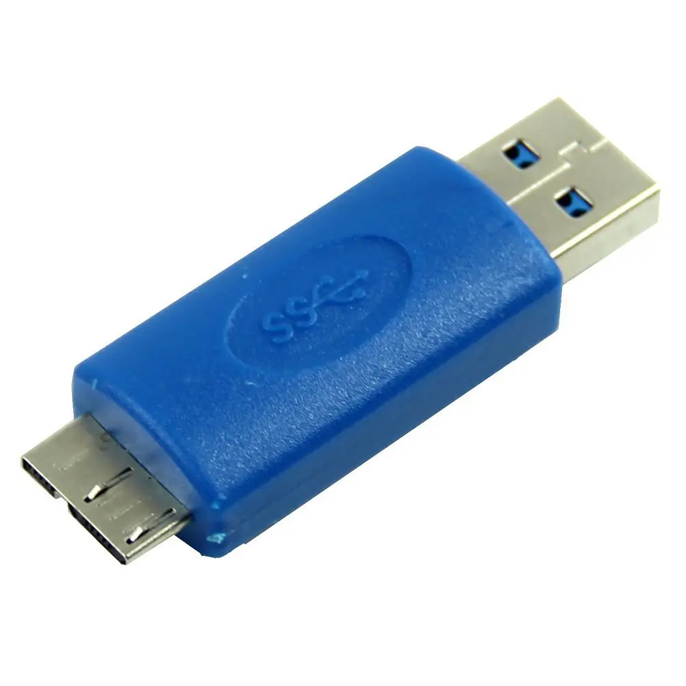 Высокоскоростной синий USB 3 0 Type A штекер в мини B Адаптер для смены пола|Умные