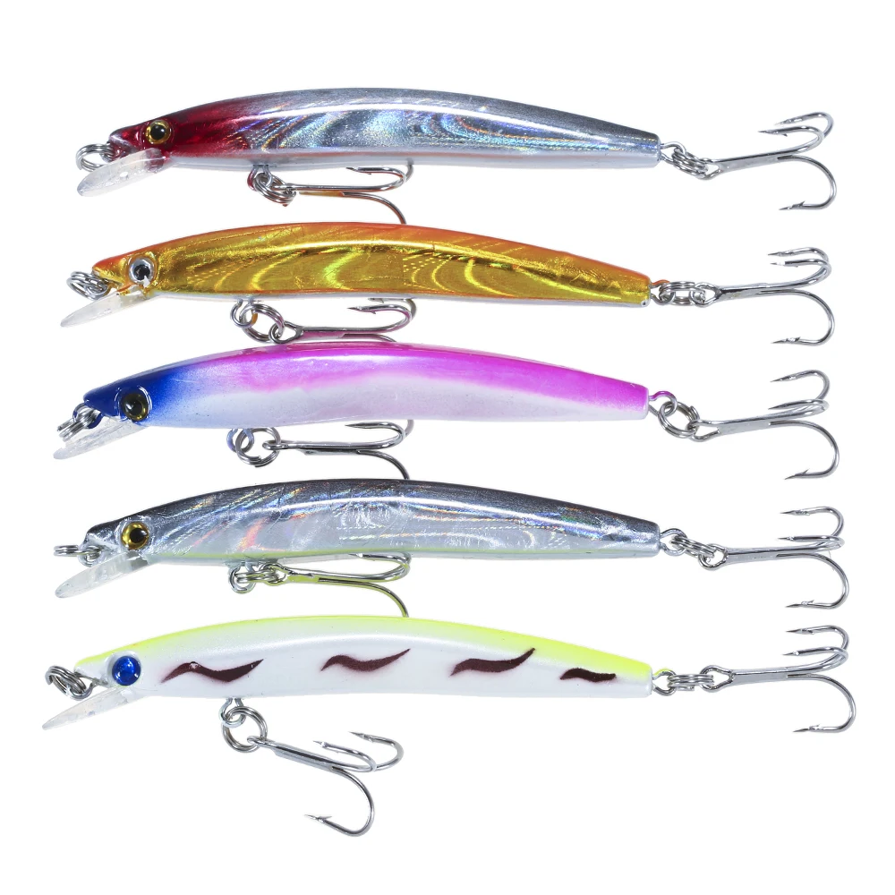 Lixada 5PCS 0 3-0 9 m Дайвинг Minnow приманки для ловли рыбы 5g 80mm искусственная приманка