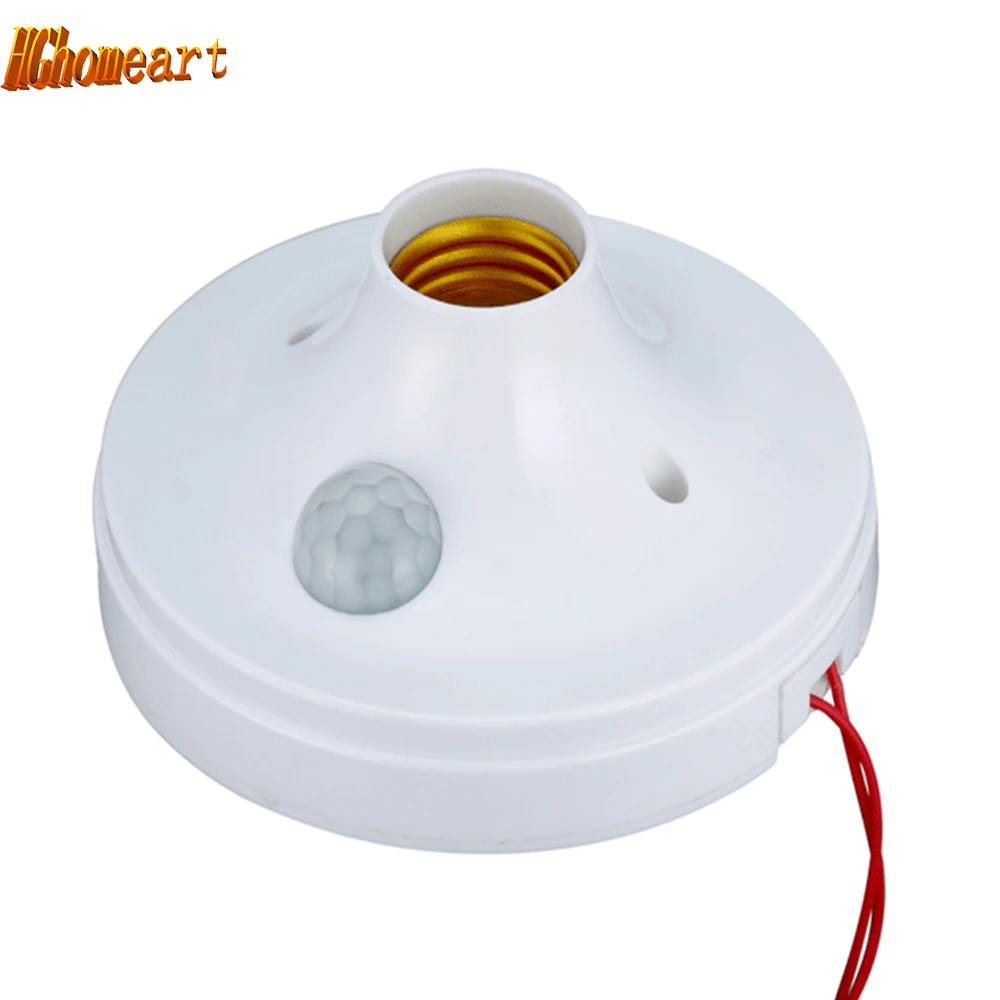 

AC 110V/220V ceiling plate LED bulb e27 smart socket E27 Lamp Bases Motion Sensor lampholders LED Infrared PIR Bulb e27 socket