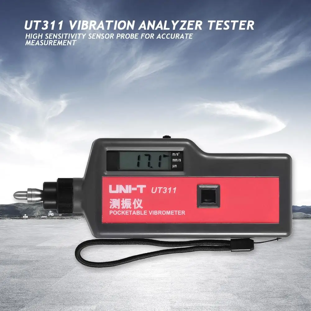 

UT311 Portable Vibration Meter LCD Display Digital Vibration Analyzer Tester Testing Vibrometer