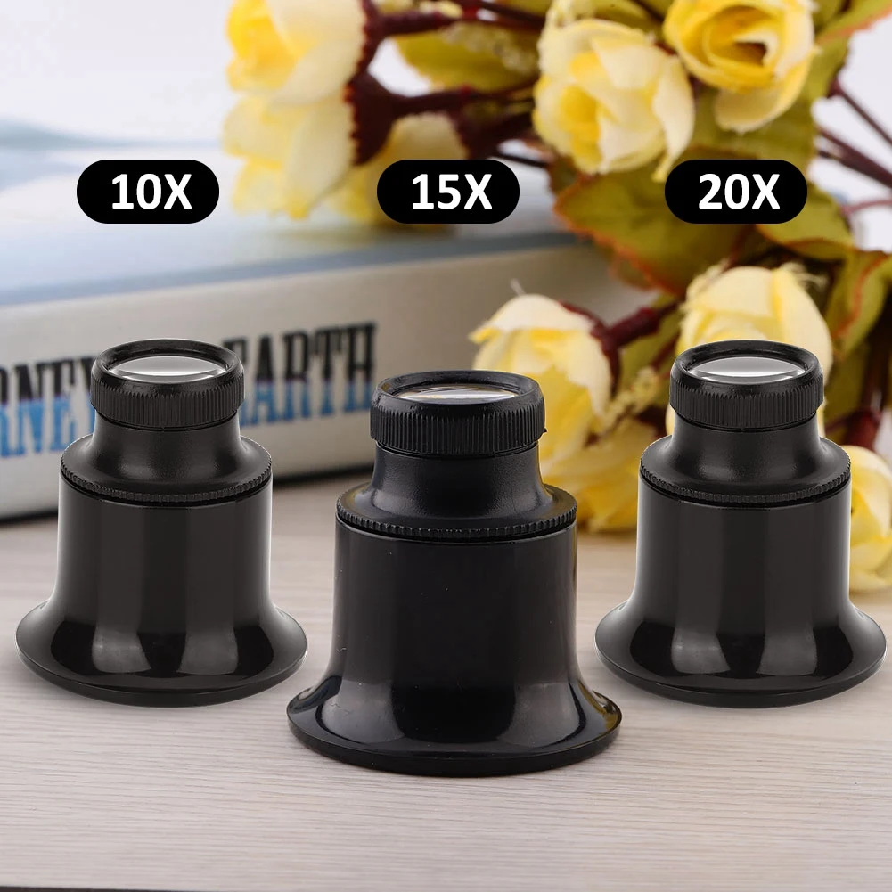 

10 x /15x /20x Watch Eye Magnifier Loupe Repair Watch Jewelry Tool Magnifying Glass Loupe Lens Magnifier for watchmaker