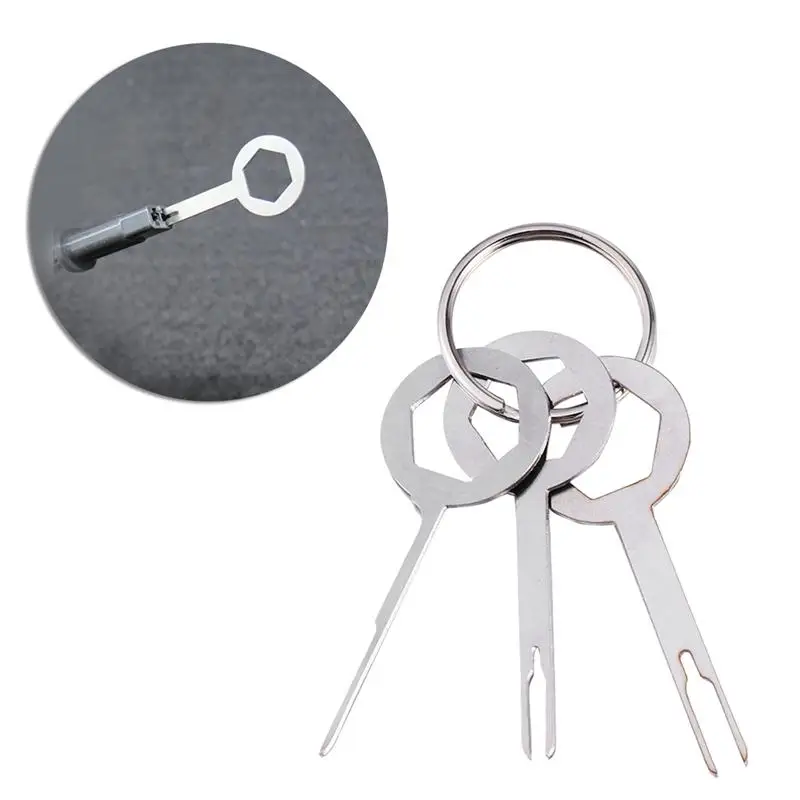 

3PCS/Set Car Wire Harness Plug Remover Needle Removal Key Removal Extraction Tool Kit