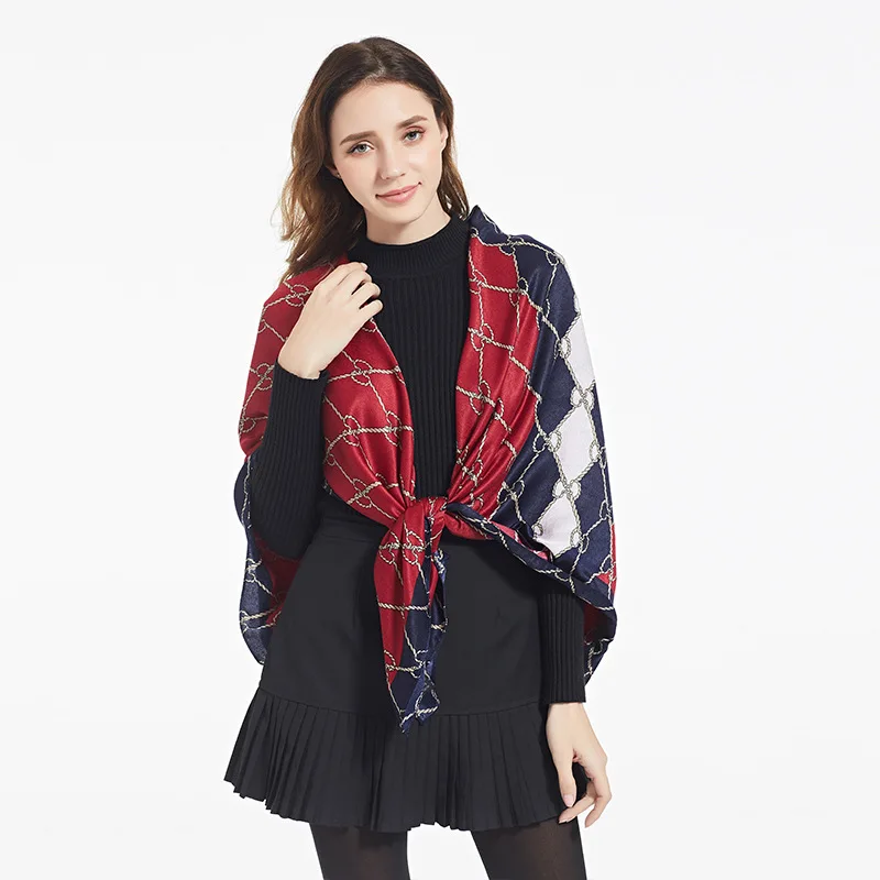 New 140cm Super Kerchief 2019 Cotton Mercerized Silk Luxury Brand Plus