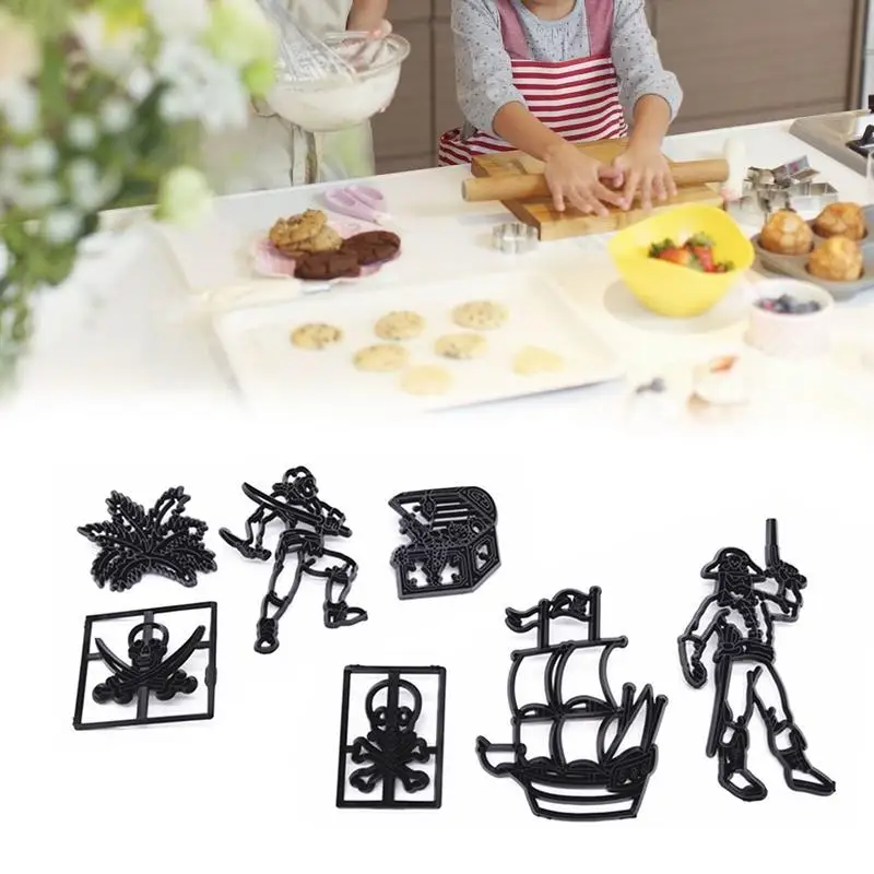 

Biscuit Embossing Cutter Pirate Space Flying Dinosaur Shape Cake Mold Cake Decoration Tool