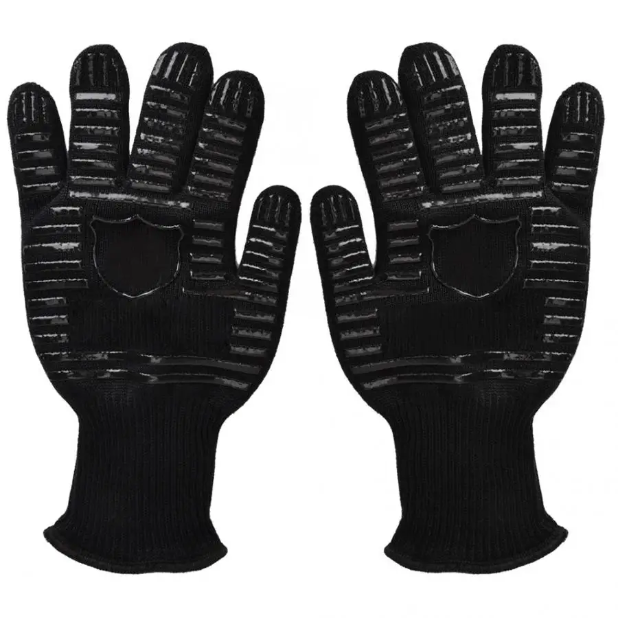 1 пара барбекю Жаростойкие перчатки 500 Цельсия для гриля выпечки handschoenen защитные перчатки