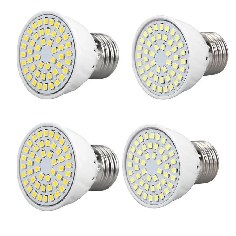 4W AC220V/110V E27 Plastic LED Bulb 48LEDs 2835 SMD Lamp Lighting
