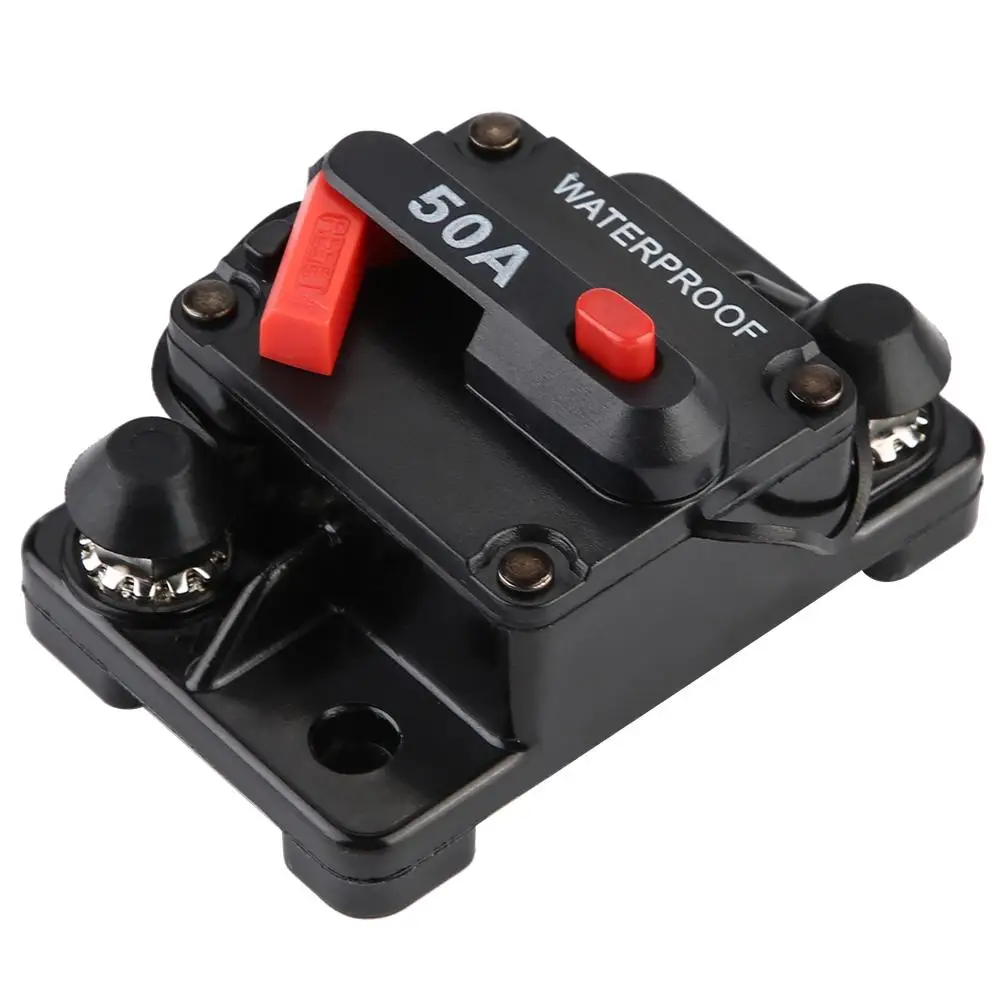 

mini circuit breaker 50-250A Manual Reset Circuit Breaker Car Auto Marine Boat Waterproof Stereo Audio Fuse residual circuit