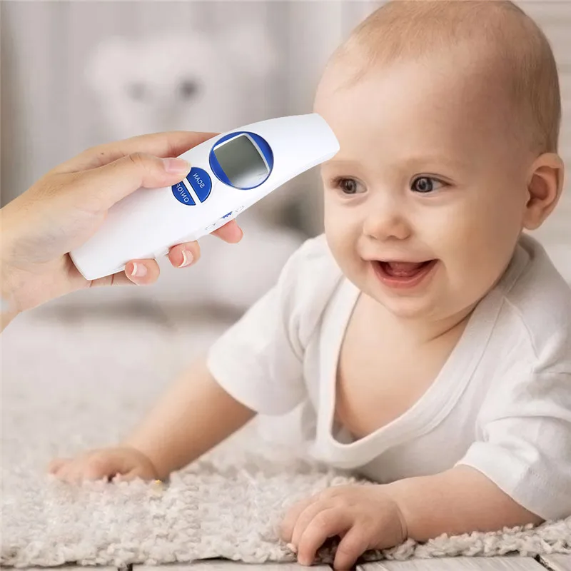 

Digital Infrared Thermometer Non-contact Forehead Body Temperature Measurement Safe Baby Thermometro Alarm Function Health Care