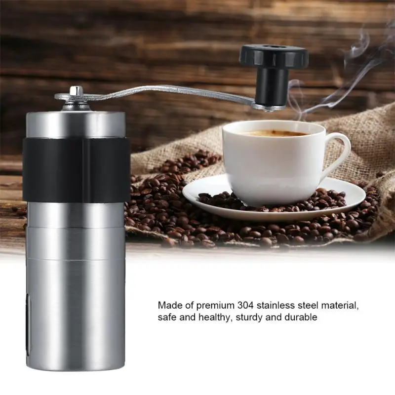 Ручная кофемолка с длинной ручкой регулируемая грубость порошка кофейных зерен