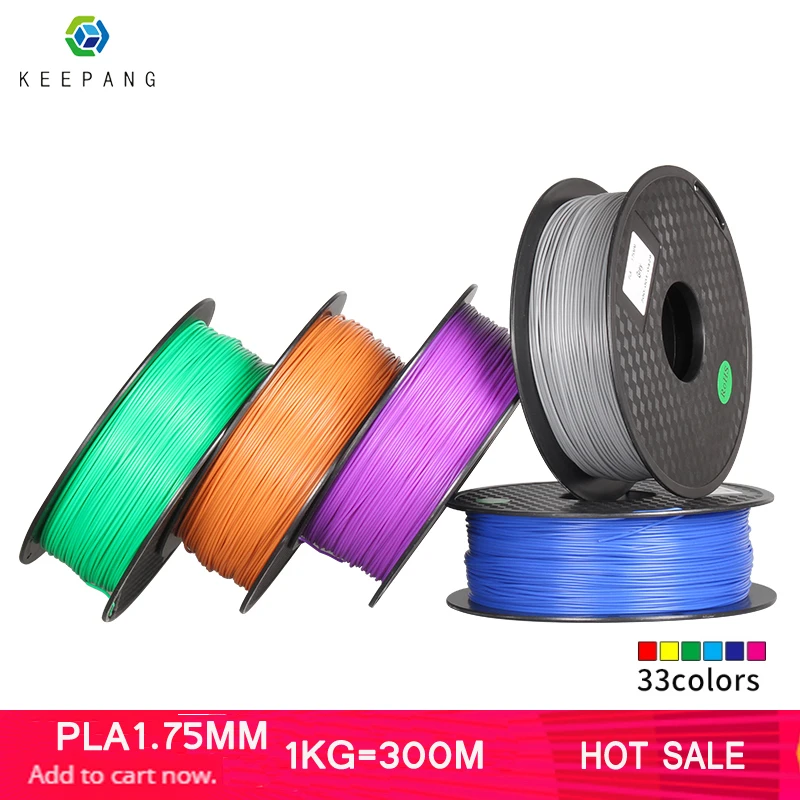 Продажа Kee Pang 3d принтер PLA Филамент 1,75 мм Филамент мерная точность + 0,02 мм 1 кг 300 м 2.2LBS 3D печатный материал для RepRap