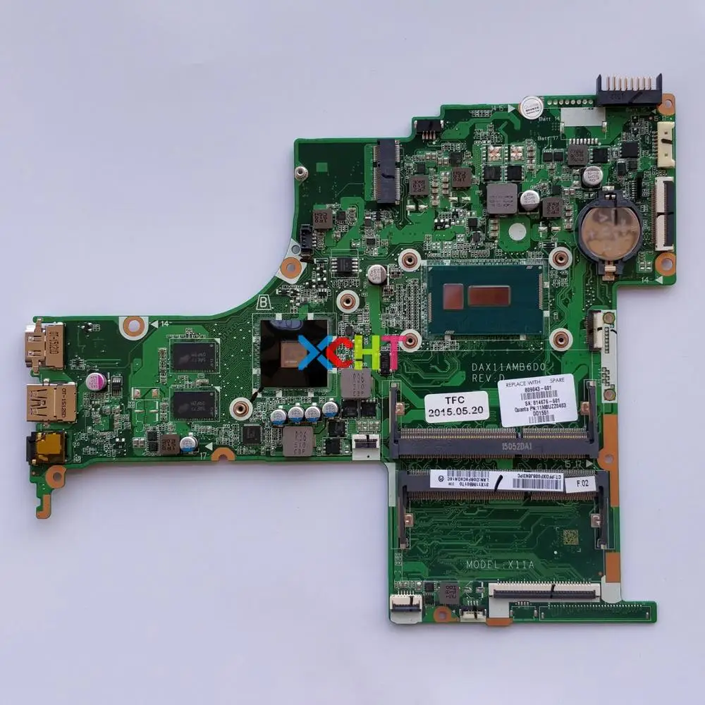 

809043-601 809043-001 809043-501 DAX11AMB6D0 w R7M360/2GB i5-5200U CPU for HP 15-ab Series Laptop PC NoteBook Motherboard
