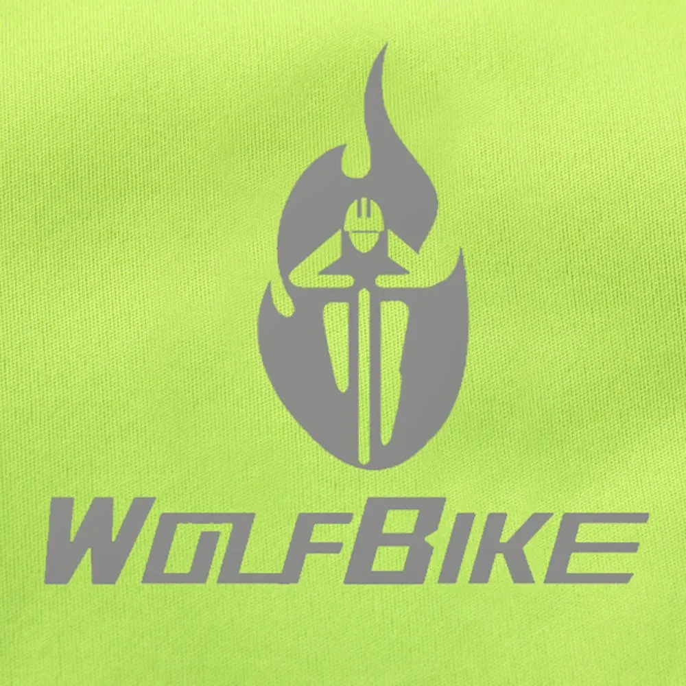Флисовая теплая велосипедная куртка WOLFBIKE с длинным рукавом зимняя уличная