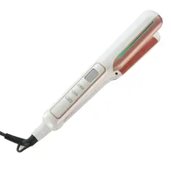 Электрический Керамический паровой выпрямитель для волос щетка плоский утюг быстрый нагрев (EU Plug)