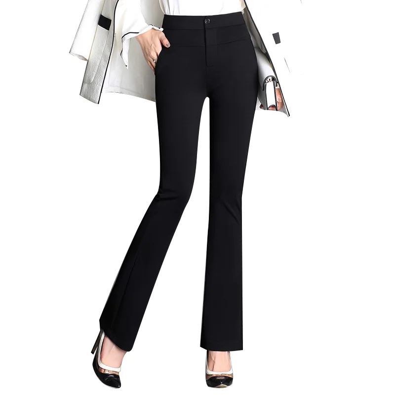 2019 New Women Pants Spring Autumn High Waist Office Lady Pants Female ...