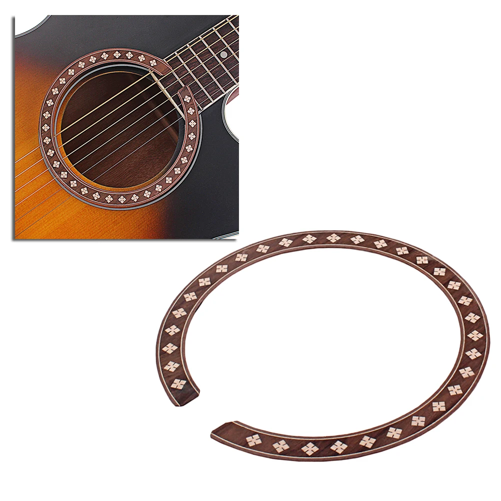 

GXB06 Wood Guitar Rosette Curved Strips Guitar Sound Hole Inlay Guitar Decals