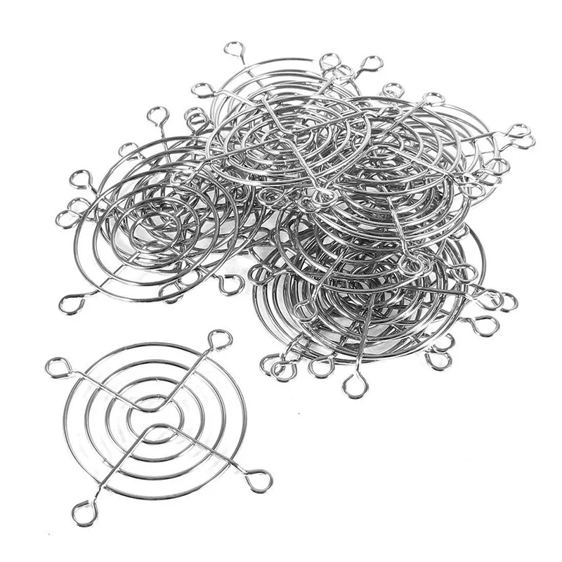 

20pcs Silver Tone Metal Grill Protector Finger Guard for 60mm Case Fan